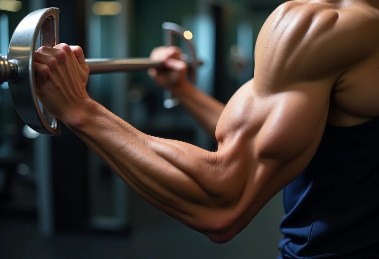 biceps curl sportif