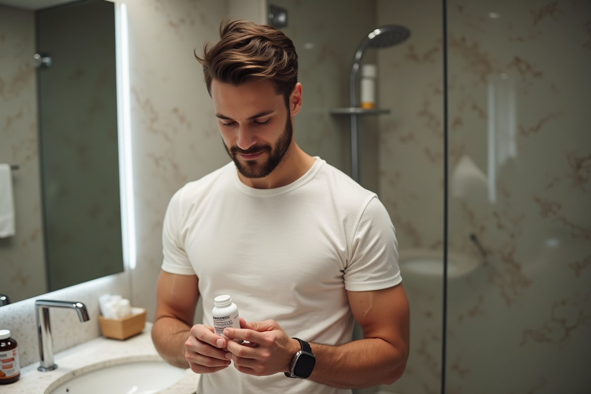 Jeune homme lisant l