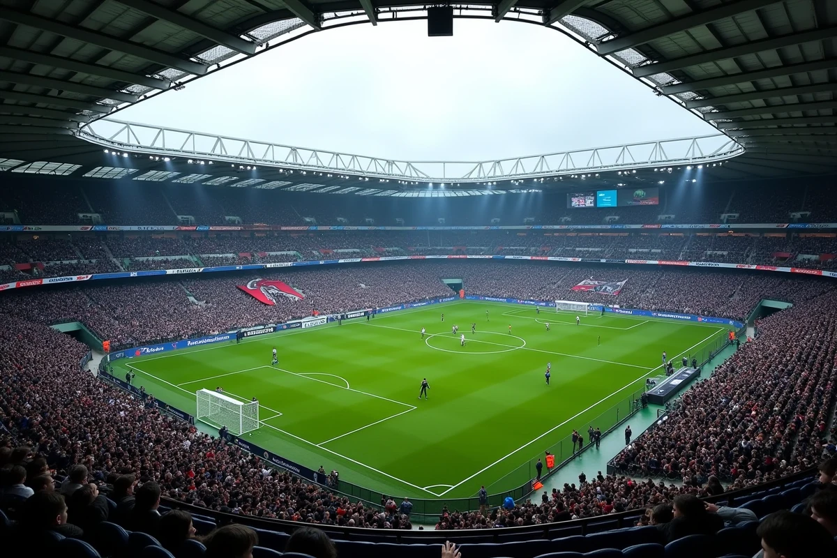 Vue panoramique du stade de l'Inter Milan rempli de supporters lors d'un match de Serie A en 2026